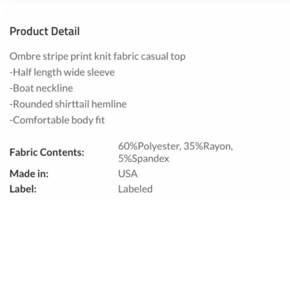 Ombre Print Top - Picture 5 of 5